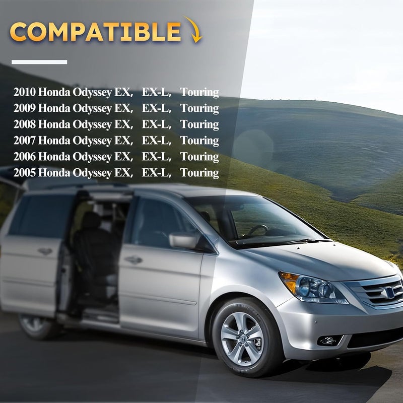 X4XZ Left & Right Power Sliding Door Roller Assembly for 2005-2010 Honda Odyssey EX EX-L Touring model Replace # 72561-SHJ-A21 & 72521-SHJ-A21 / 924-128 & 924-129 - Image 2